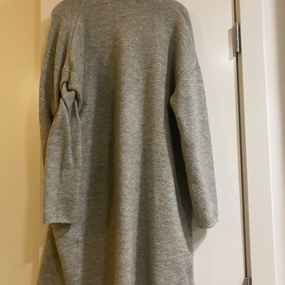 Oak + Fort Long Grey Cardigan XS - Picture 2 of 3